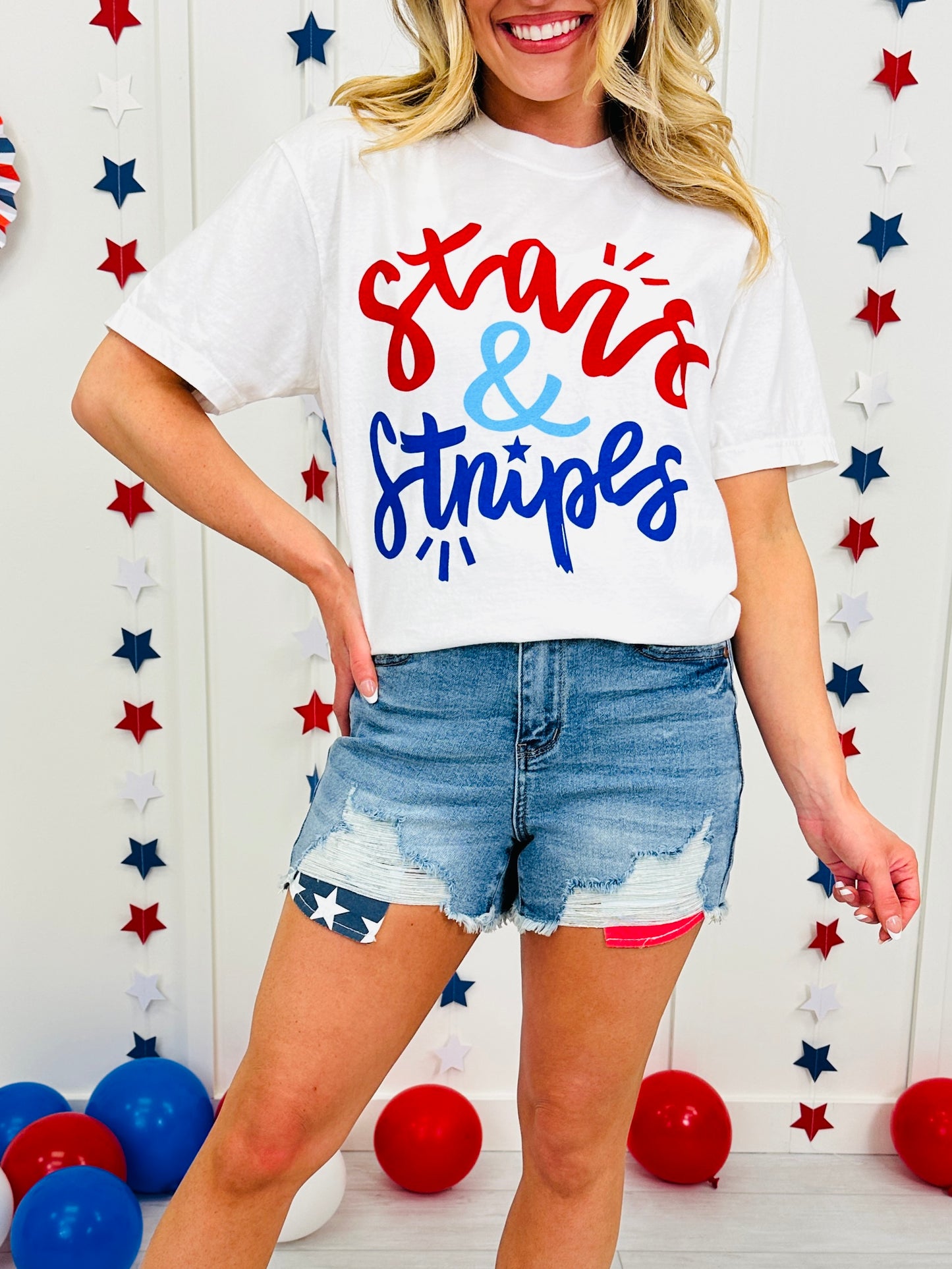 Judy Blue Land of the Free Shorts