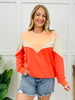 Colorblock Cozy Top In Sunset