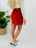 Judy Blue REG/CURVY Ravishingly Rust Corduroy Skirt