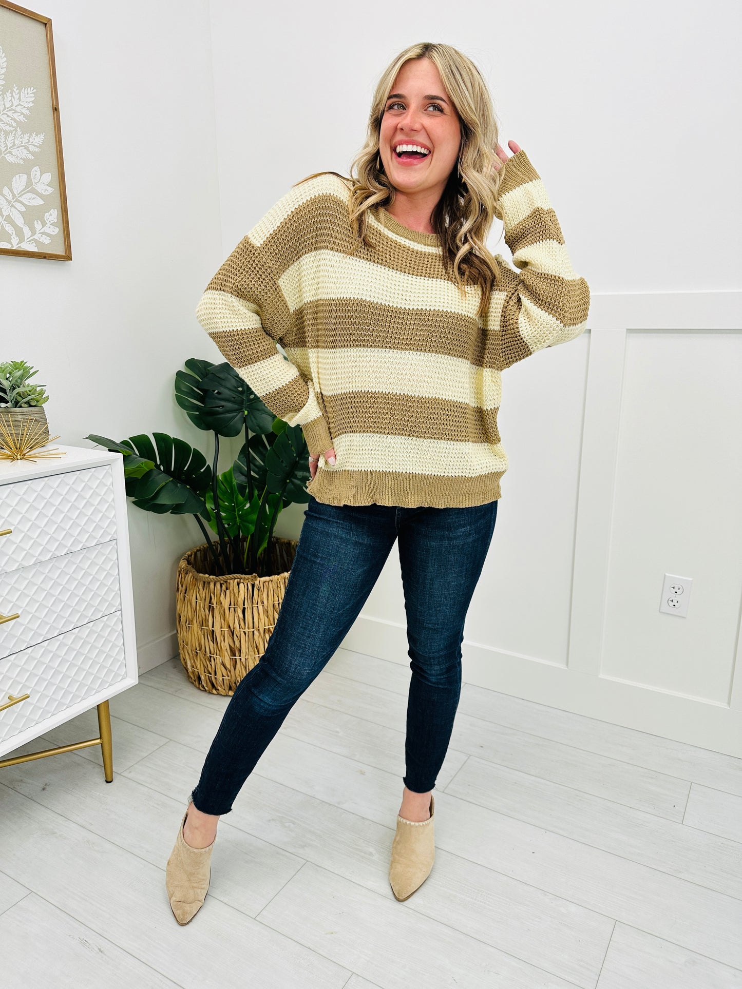 Seasonal Stripes Sweater- Multiple Colors!