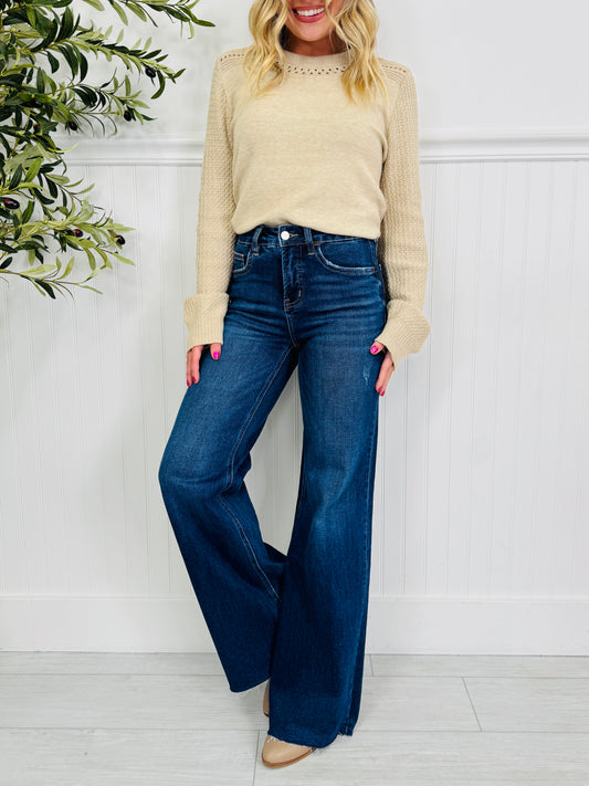 Under Control Wide Leg Tummy Control Jeans