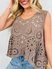 Crochet All Day Top In Multiple Colors