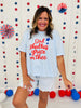 God Shed His Grace Boxy Graphic Tee