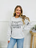 Napping Is My Favorite Sport Graphic Crewneck Sweatshirt
