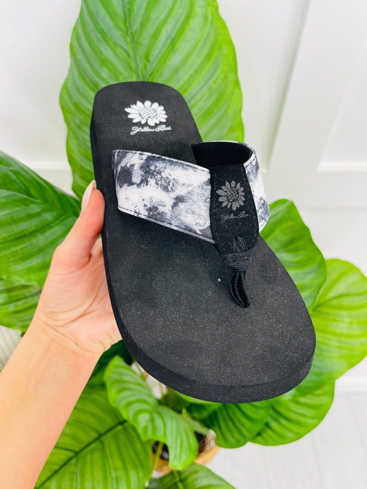 Sunset Sway Flip Flops in Black Multi