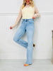 Feeling Brand New Slim Wide Leg Tummy Control Jeans