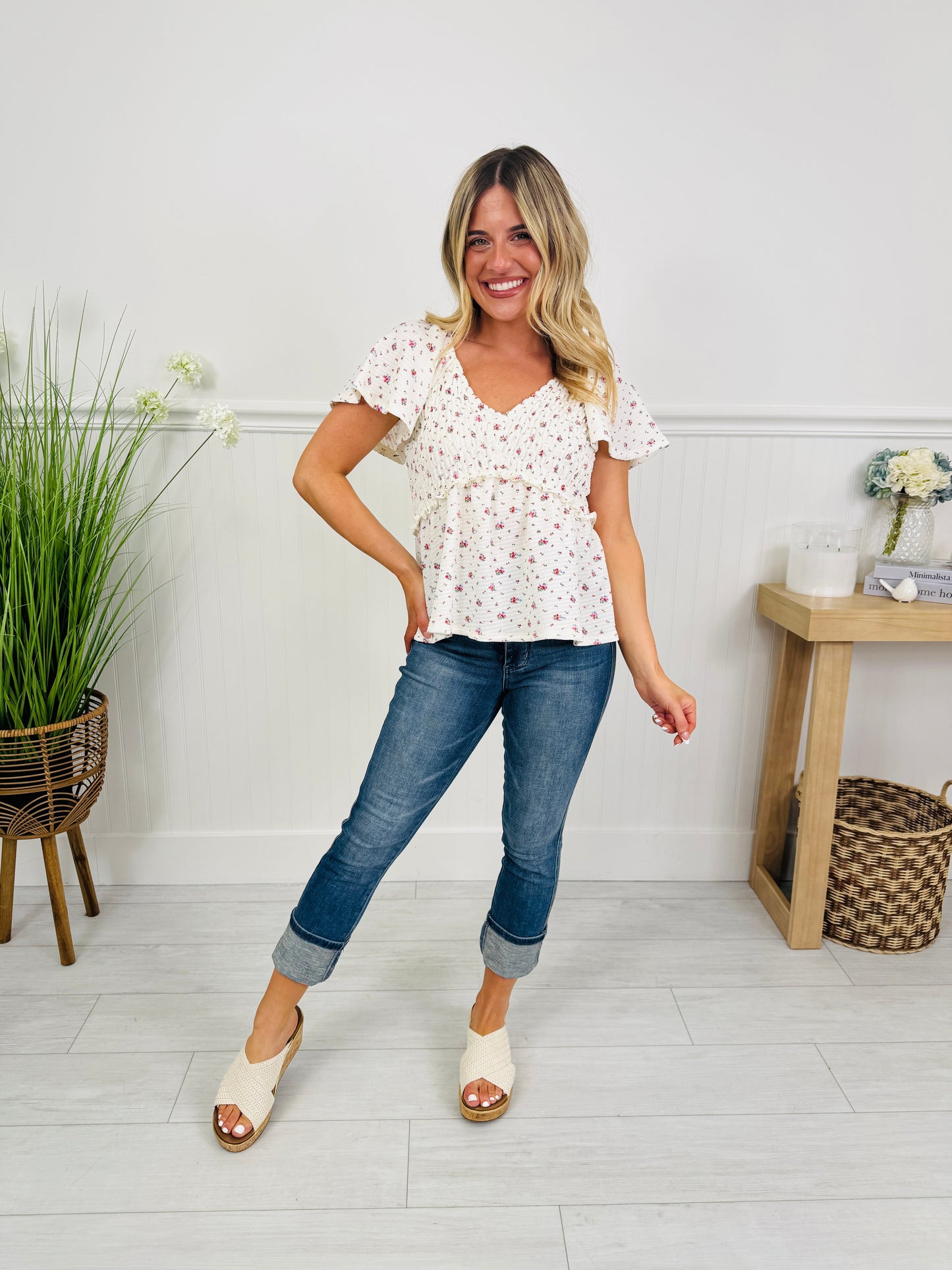 Secret Garden Top in Multi Color Floral