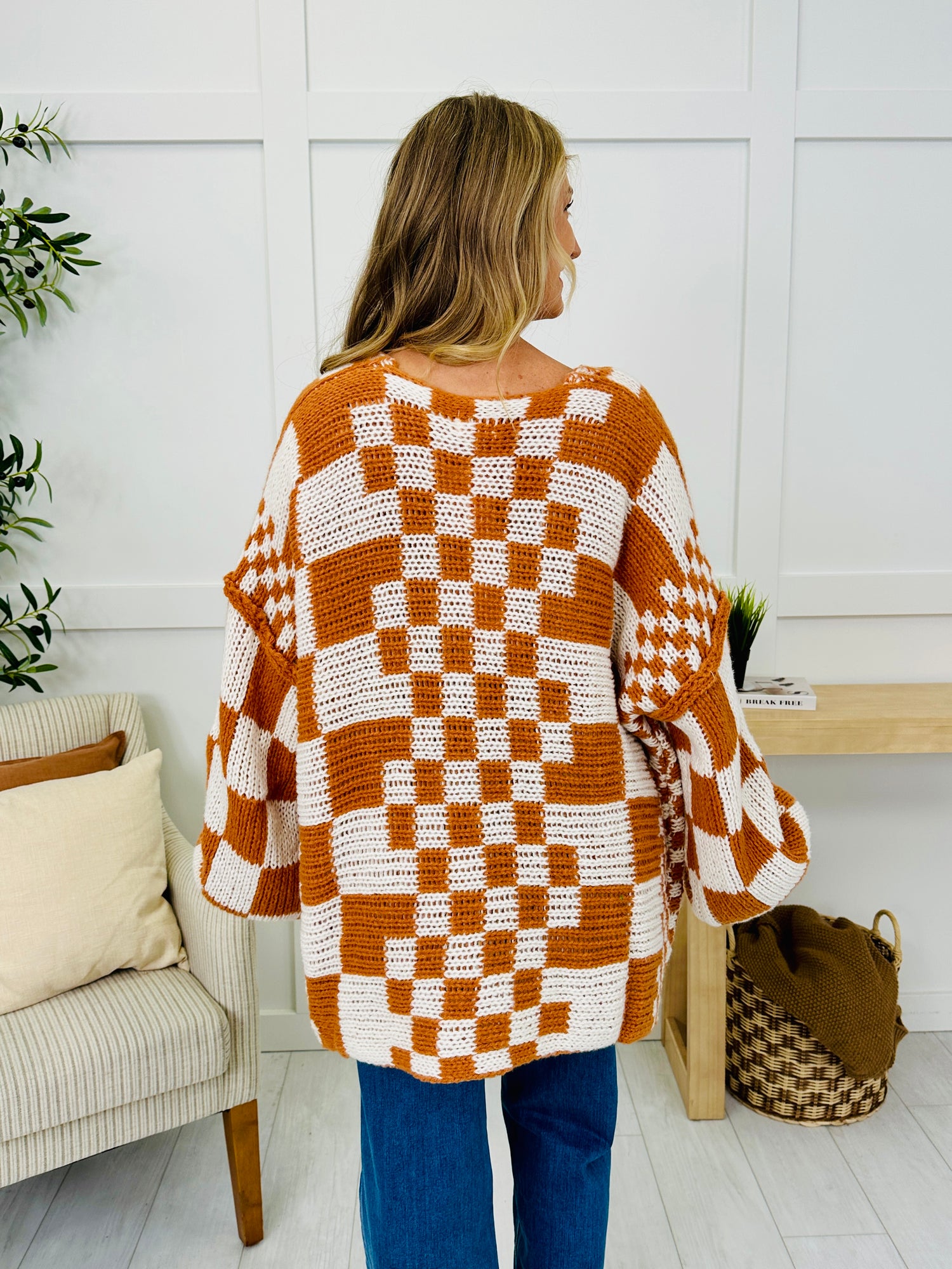 The Final Checkpoint Cardigan in Rust Combo – MOCO Boutique