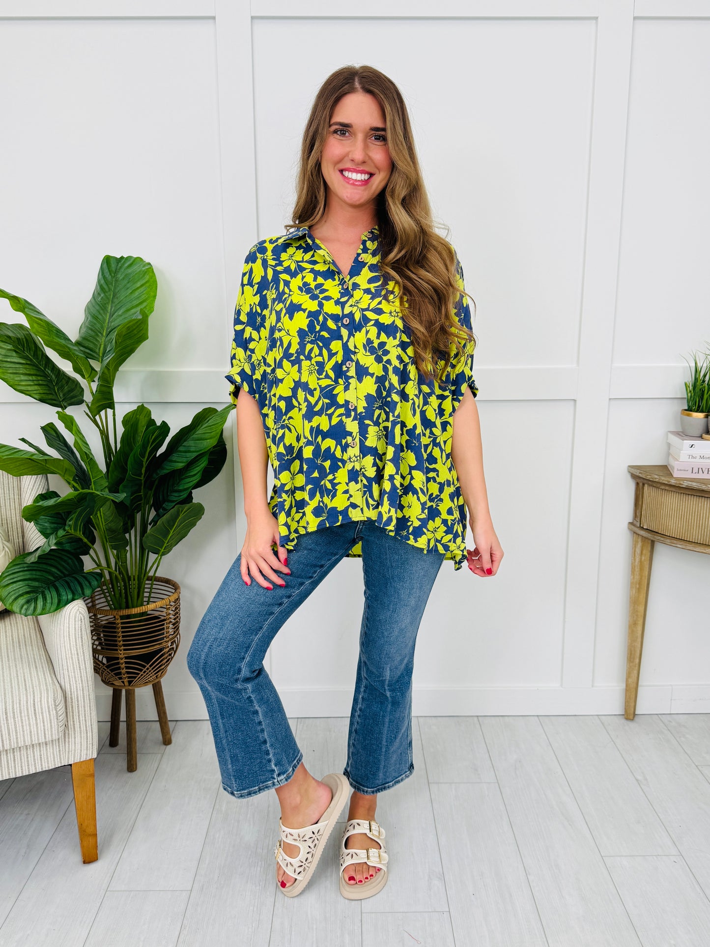 Mood Booster Top in Lime Blue