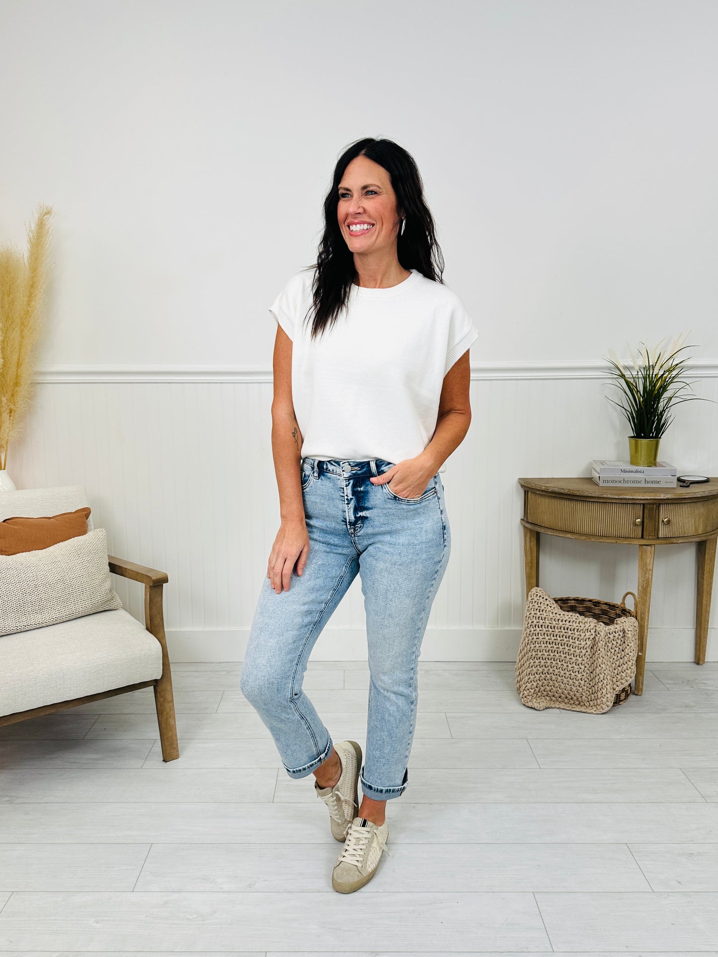 Take My Advice Tummy Control MOCO Exclusive Straight Jeans