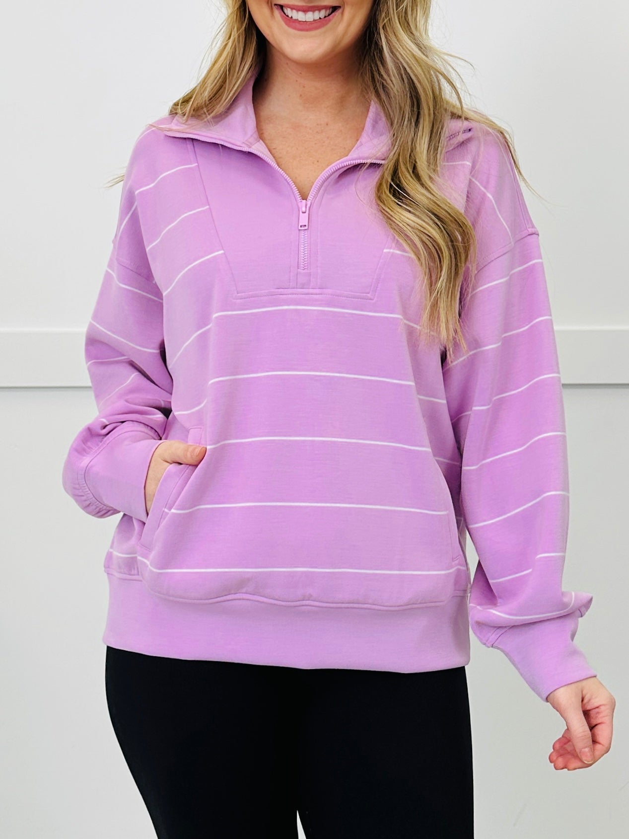 Aligned Intent Half Zip In Multiple Colors
