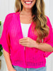 Shore Thing Cardigan in Hot Pink