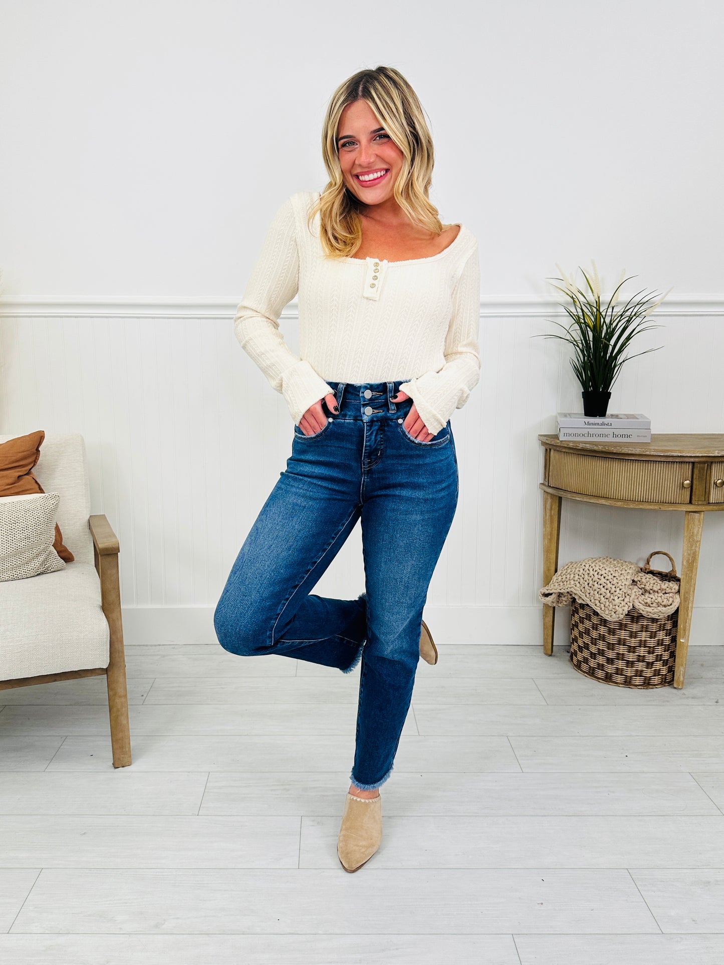 Double Duty Tummy Control Straight Jeans