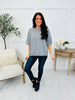 Overcast & Cozy Knit Top In H. Grey