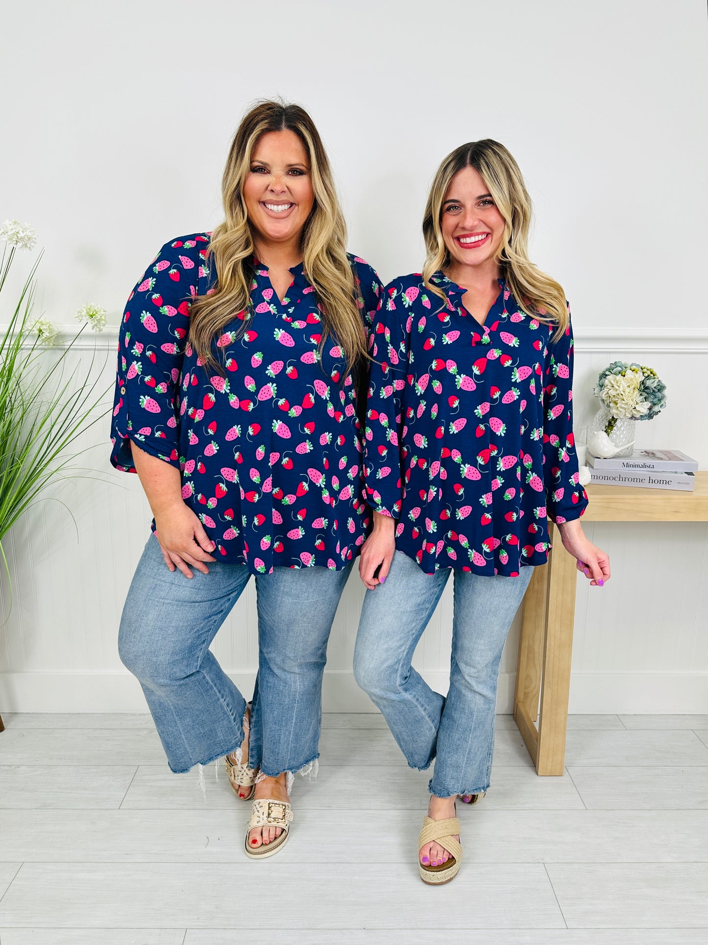 Sweet Like Spring Top in Plant City Print