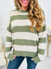 Cabin Daydream Sweater In Lt Olive