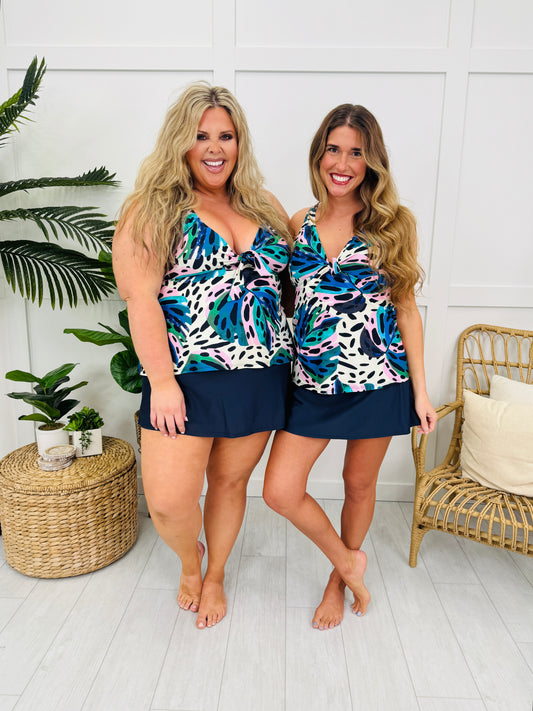 Swim Skirt in Navy