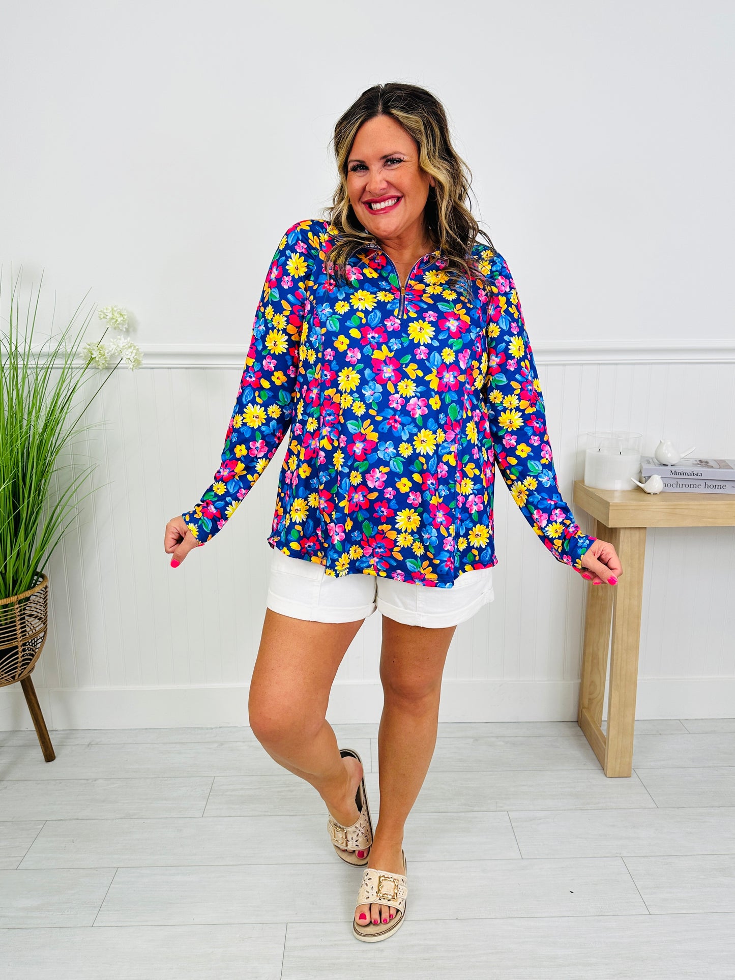 Where Spring Begins Top in Charleston Print