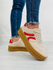 Street Sprint Sneakers in Beige/Red