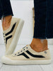 Seaside Slip-Ons Sneakers In Oatmeal/Black