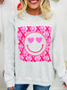 XOXO Smile Graphic Crewneck Sweatshirt