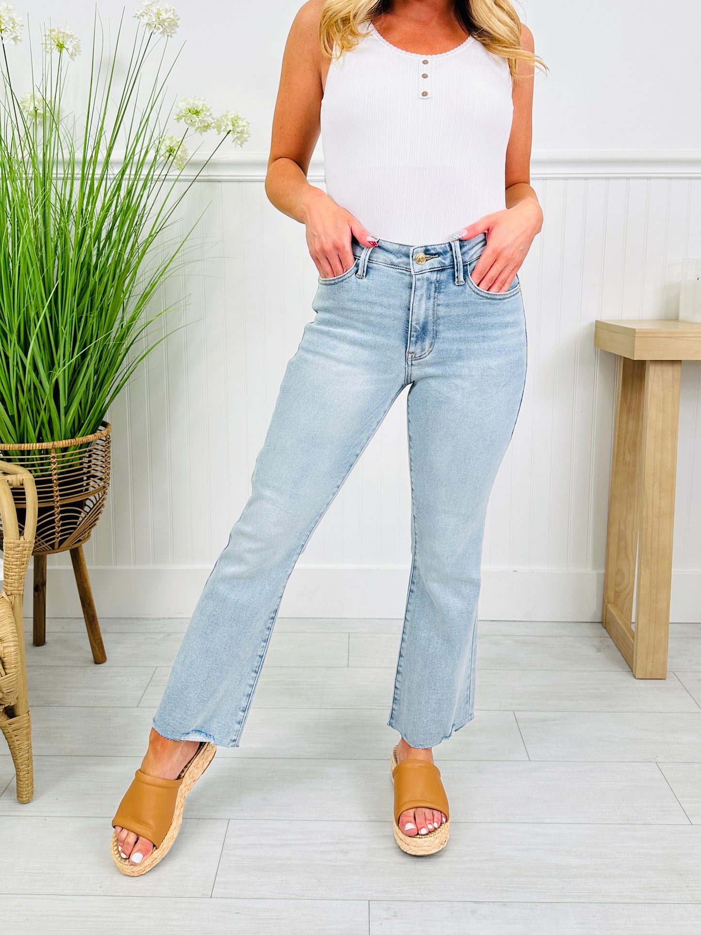 Judy Blue Spring Shift Kick Flares