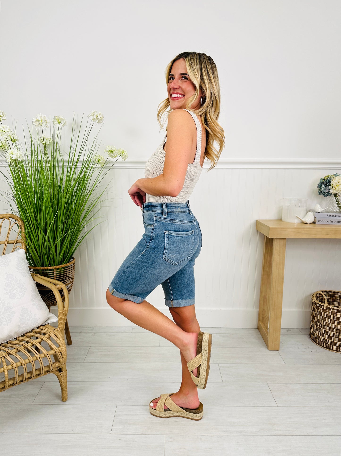 Basically Bermuda Tummy Control Shorts