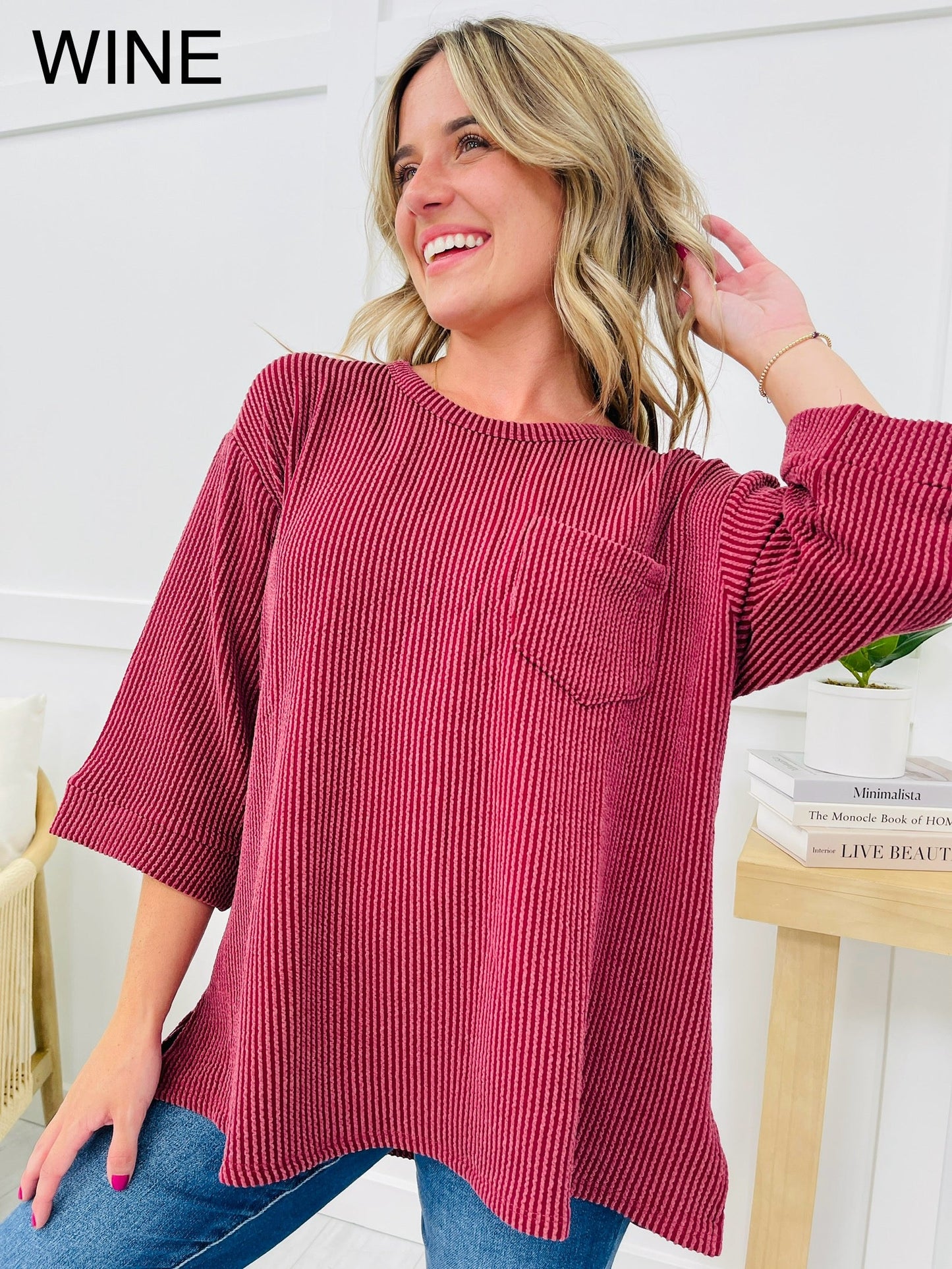 REG/CURVY Cozy Corded Top- Multiple Colors!