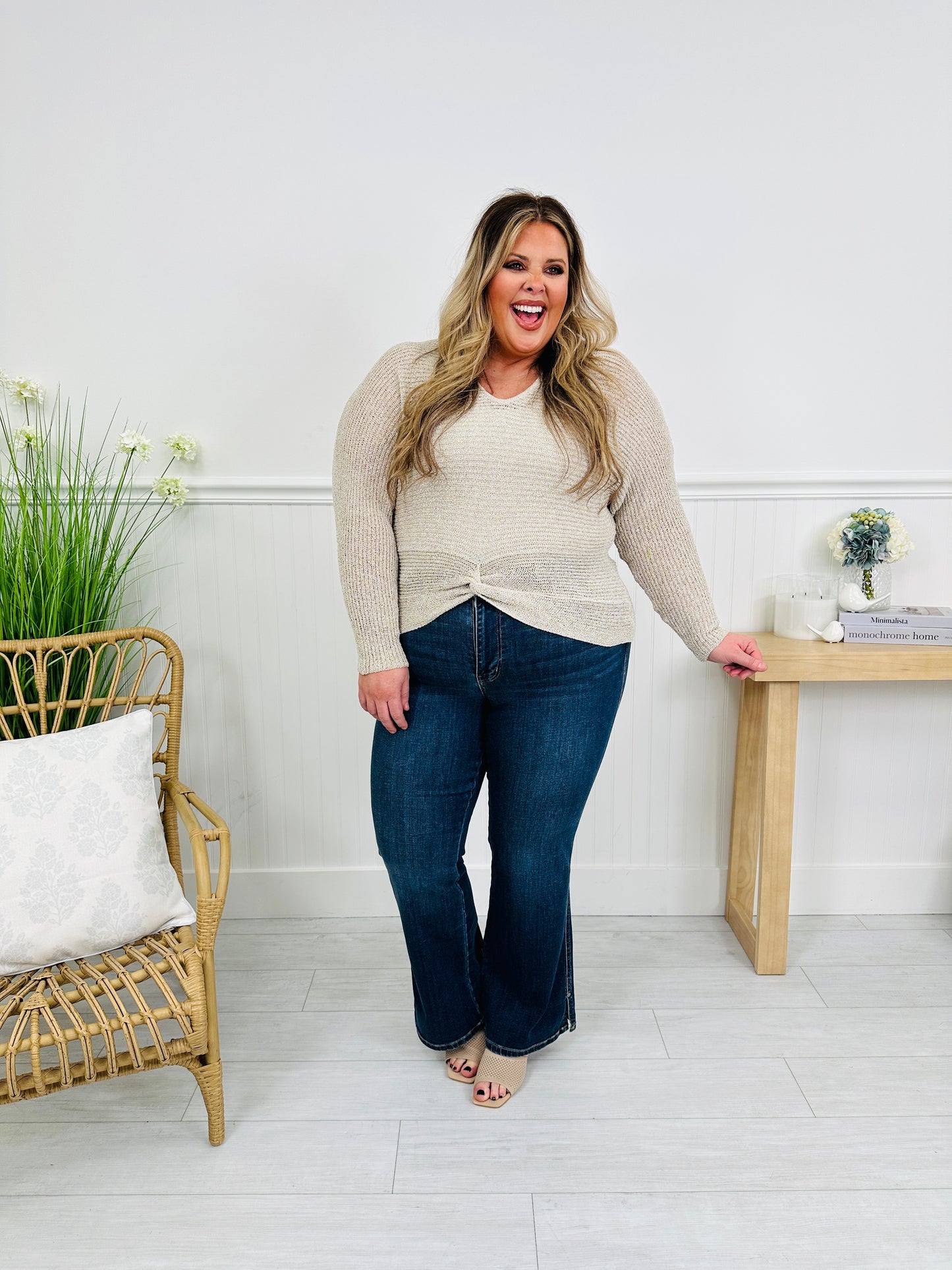 Judy Blue Say Less Bootcut Jeans with Cellphone Pocket