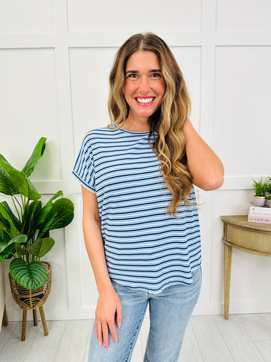 Forever Between The Lines Top In Blue