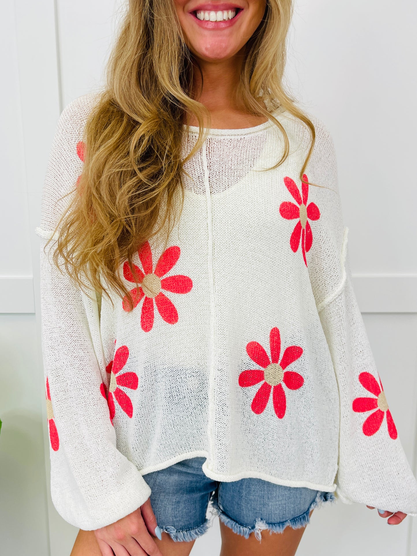 Wildflower Way Top in Ivory