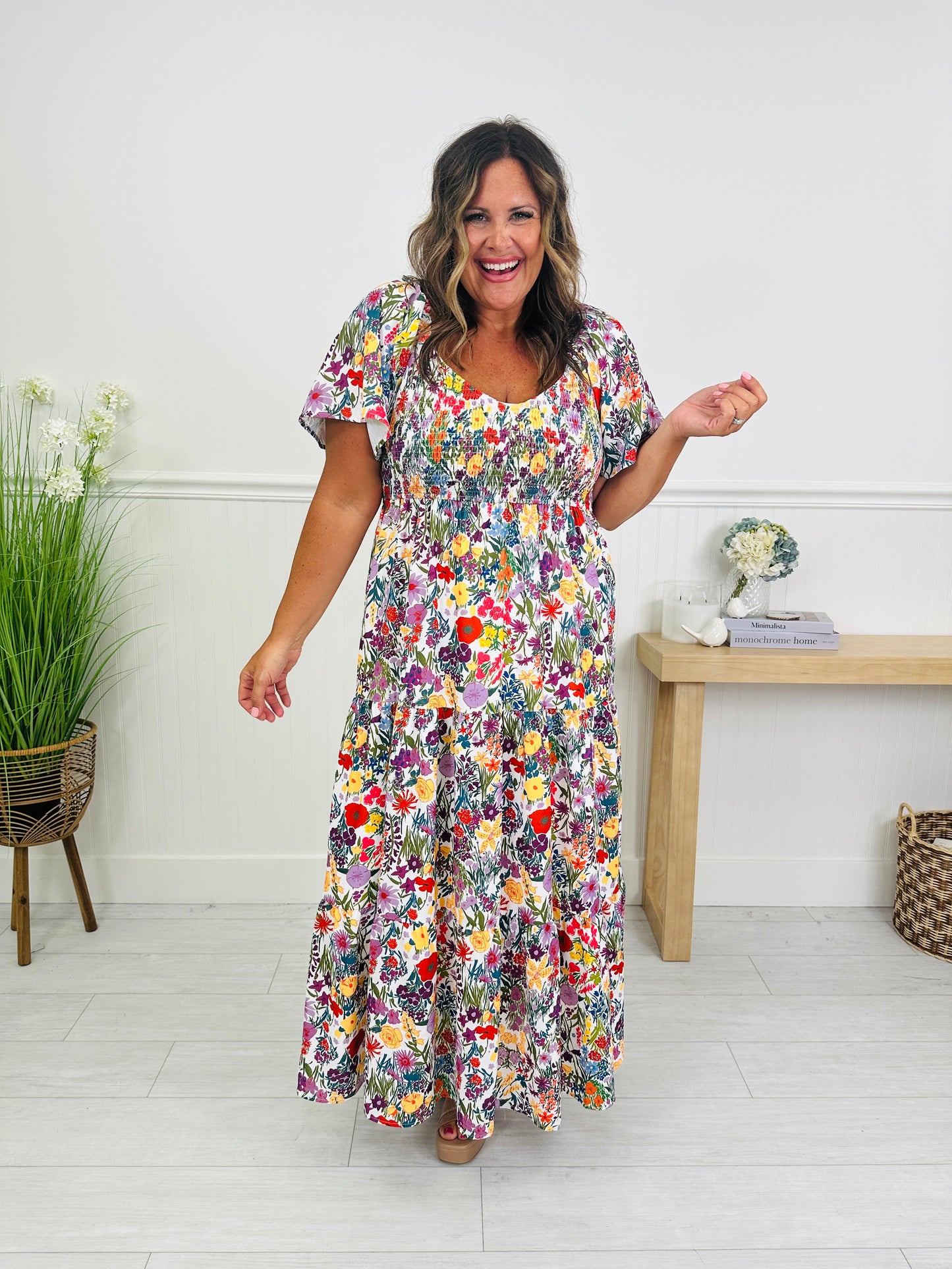 Summer in Bloom Dress in Barcelona Print