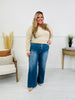 Go Into Detail Tummy Control Wide Leg Jeans