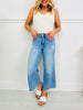 Easy Everyday Cropped Palazzo Tummy Control Jeans
