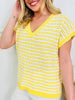 Nautical Knit Top In Multiple Colors
