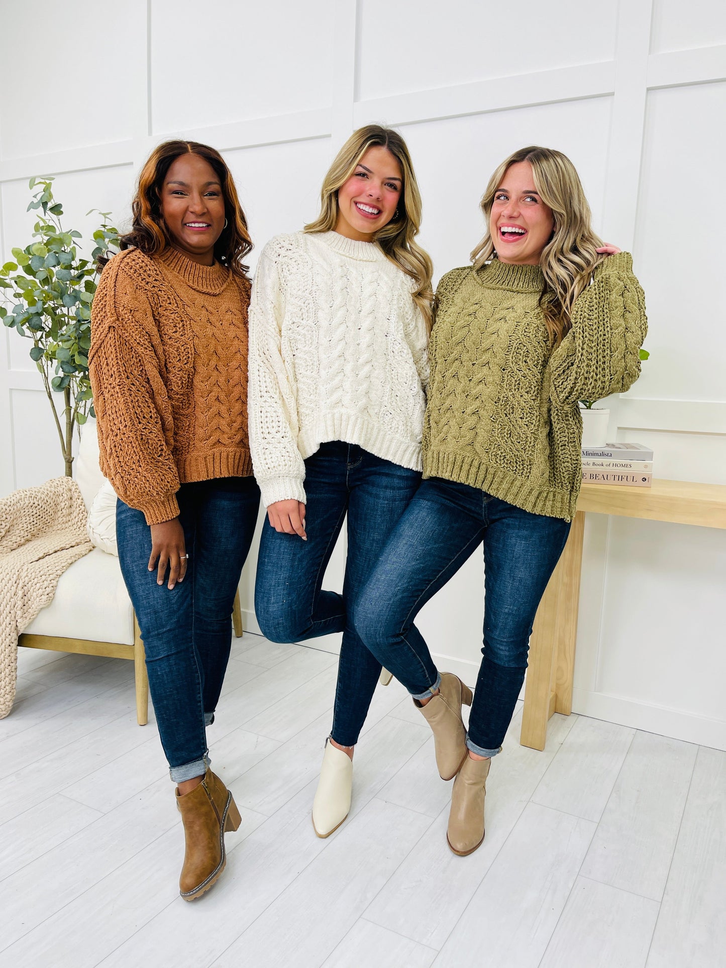 Cozy Elegance Sweater- Multiple Colors!