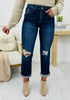 Lovervet Turn it Up Cropped Straight Leg Jeans in Reg/Curvy