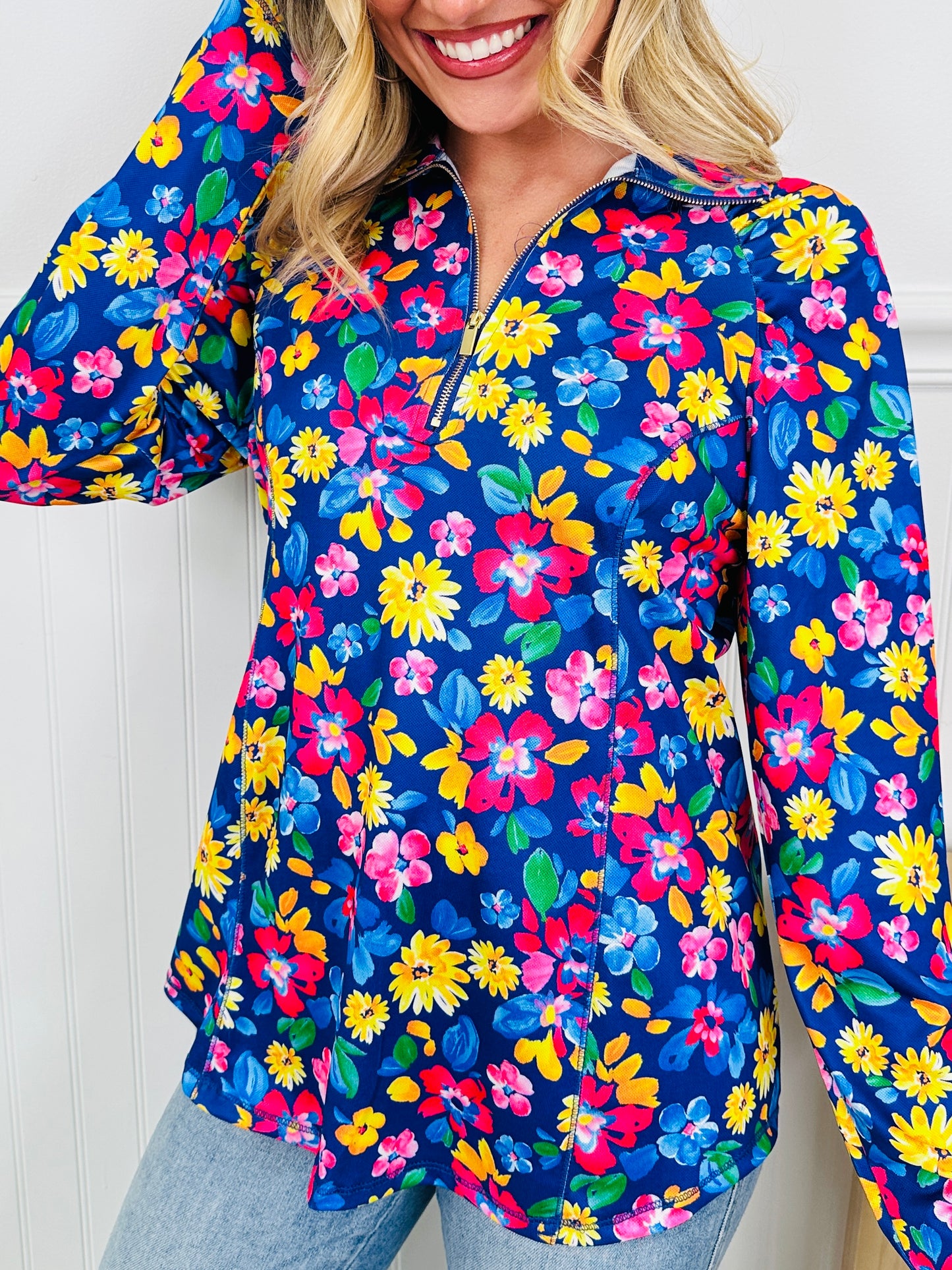 Where Spring Begins Top in Charleston Print