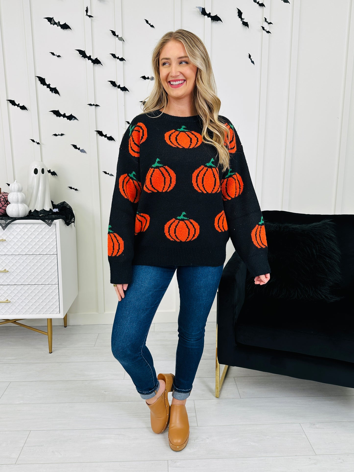 Pumpkin Nightfall Sweater- Multiple Colors!
