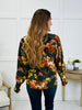 Woodland Bouquet Top In Green Multi