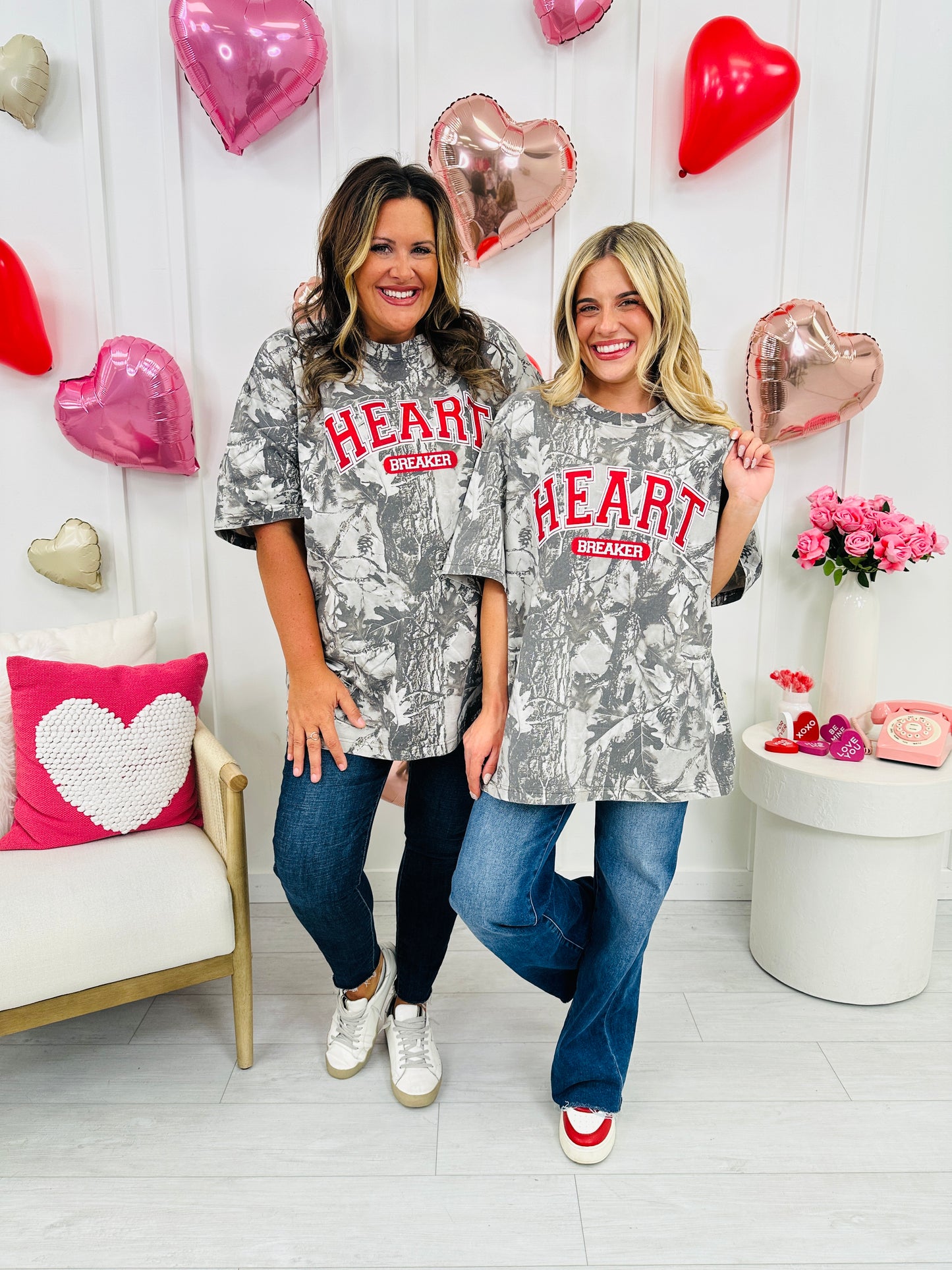 Heart Breaker Camo Graphic Tee