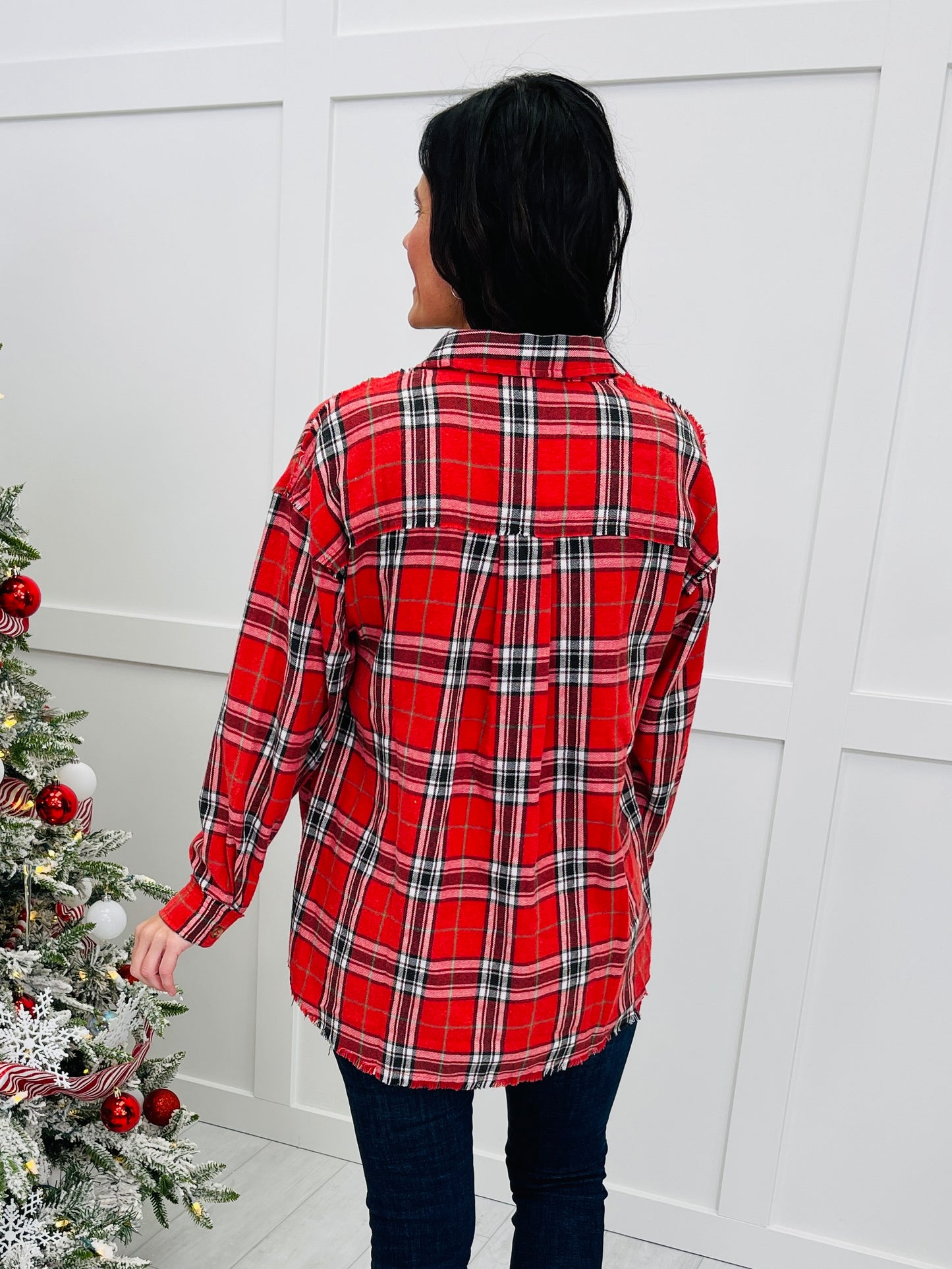 REG/CURVY Crimson Check Flannel