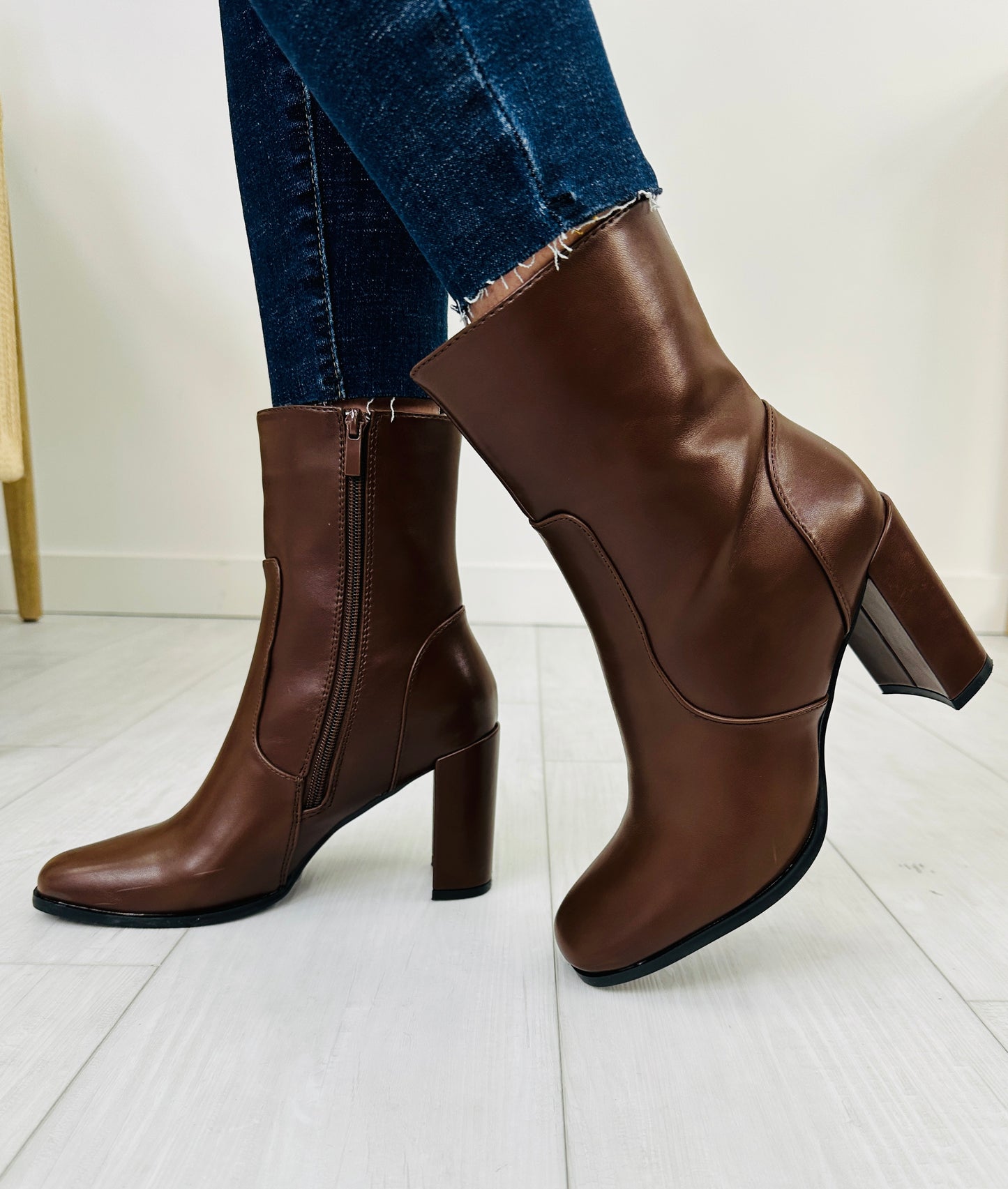 Edge of Midnight Booties In Brown