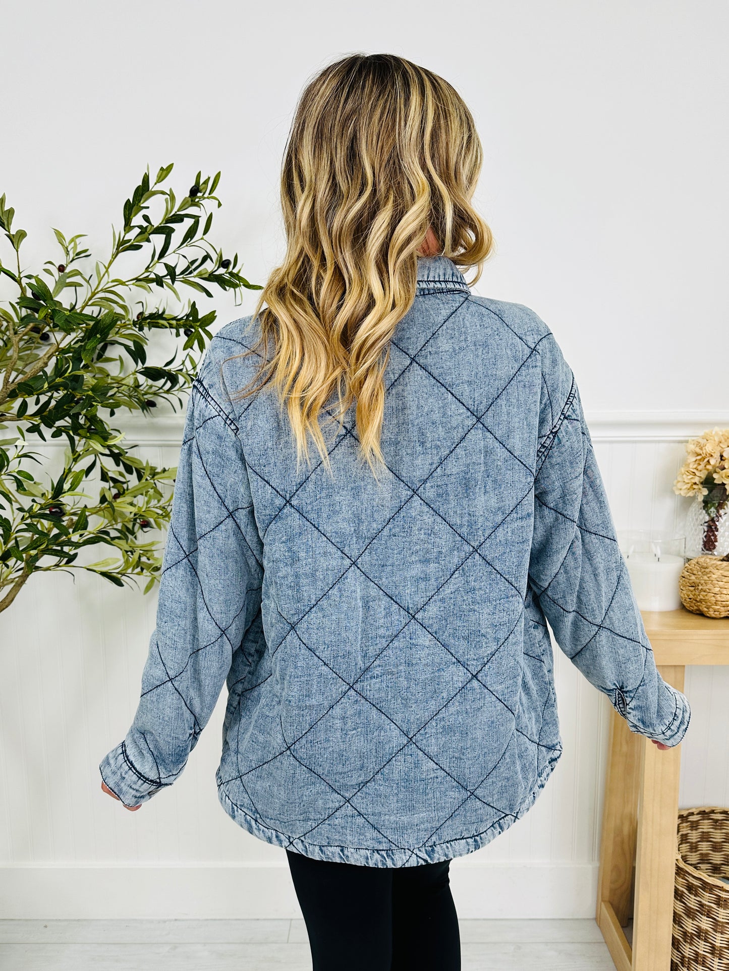 Quilted Comfort Denim Jacket