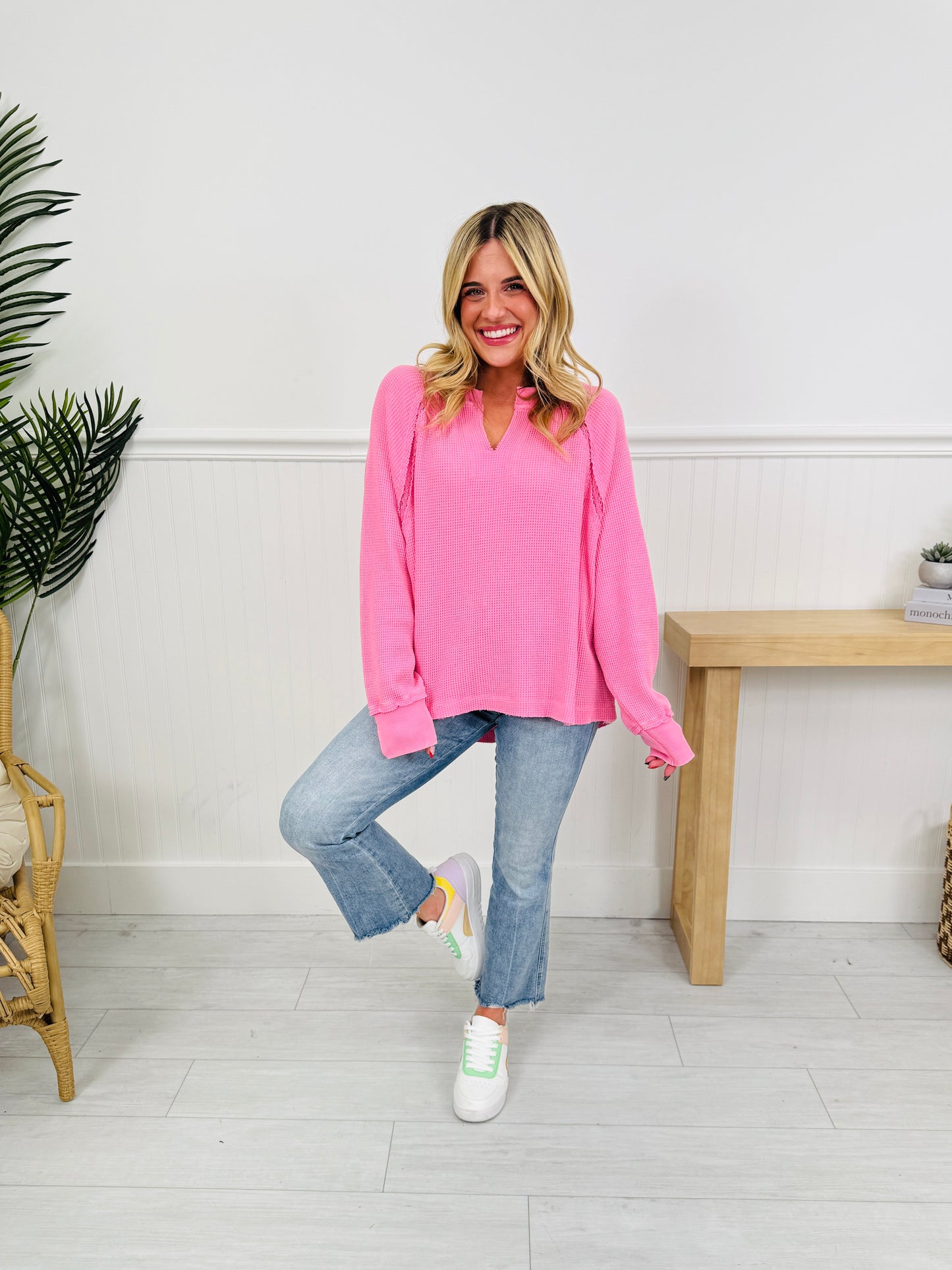 Spring Simplicity Garment Dyed Top in Three Colors