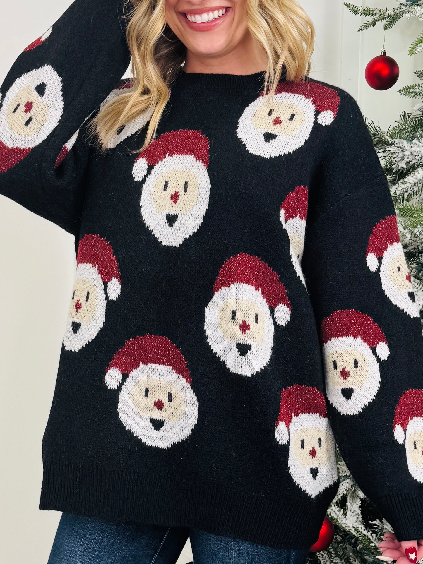 Santa Squad Sweater In Multiple Colors