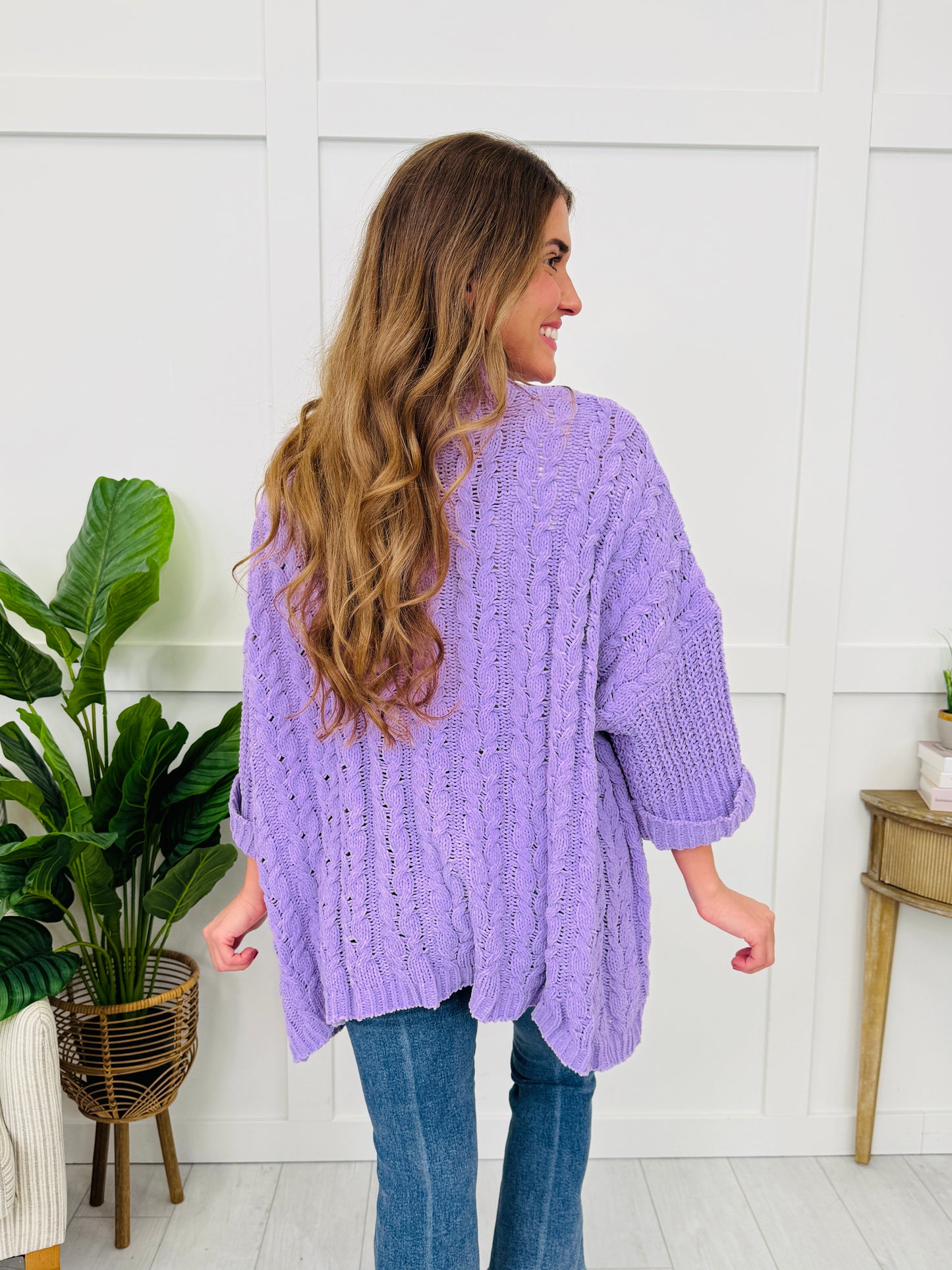 Cuddle Culture Cardigan in Lilac