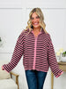 The Favorite Find Cardigan In Dusty Pink/Chocolate