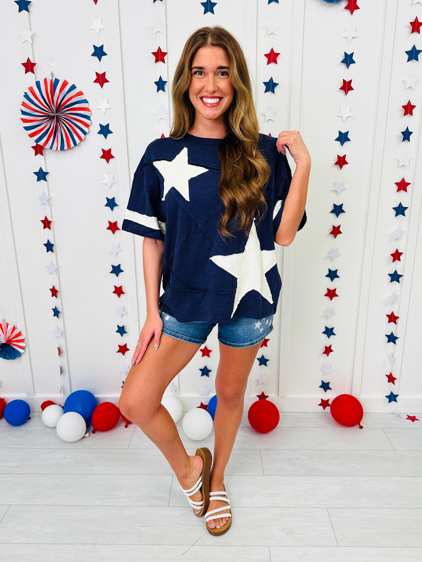 Starline Revival Top In Navy