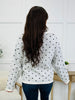 Café Dots Sweater In Ivory/Black